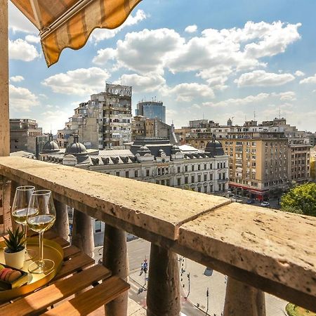 בוקרשט Chic Accommodation With Breathtaking Views Over Calea Victoriei - Your Central Heaven מראה חיצוני תמונה